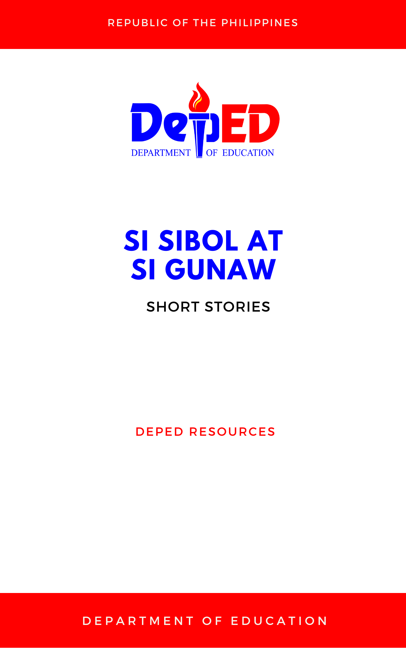 Cover for Si Sibol at si Gunaw