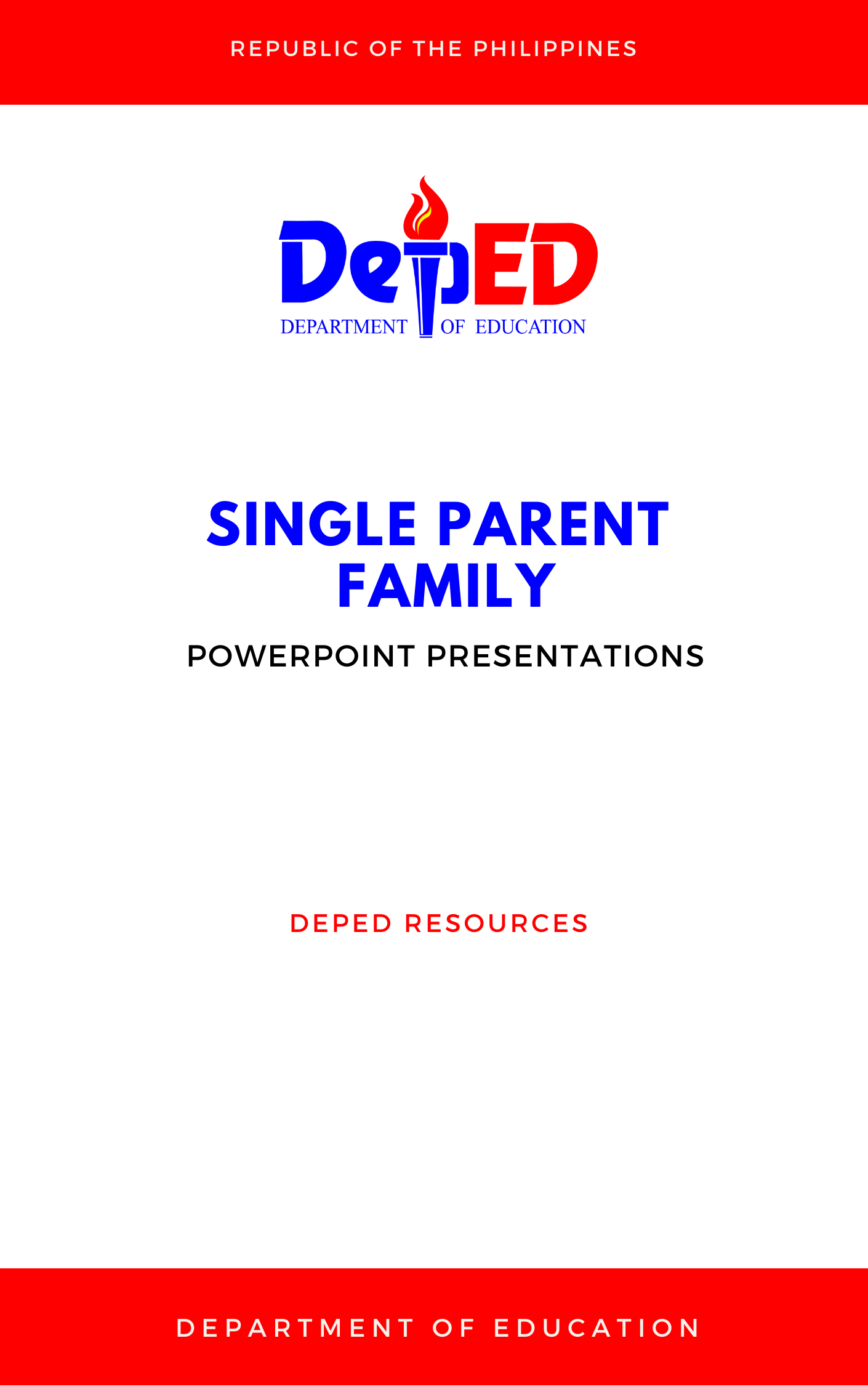 Cover for Single parent family