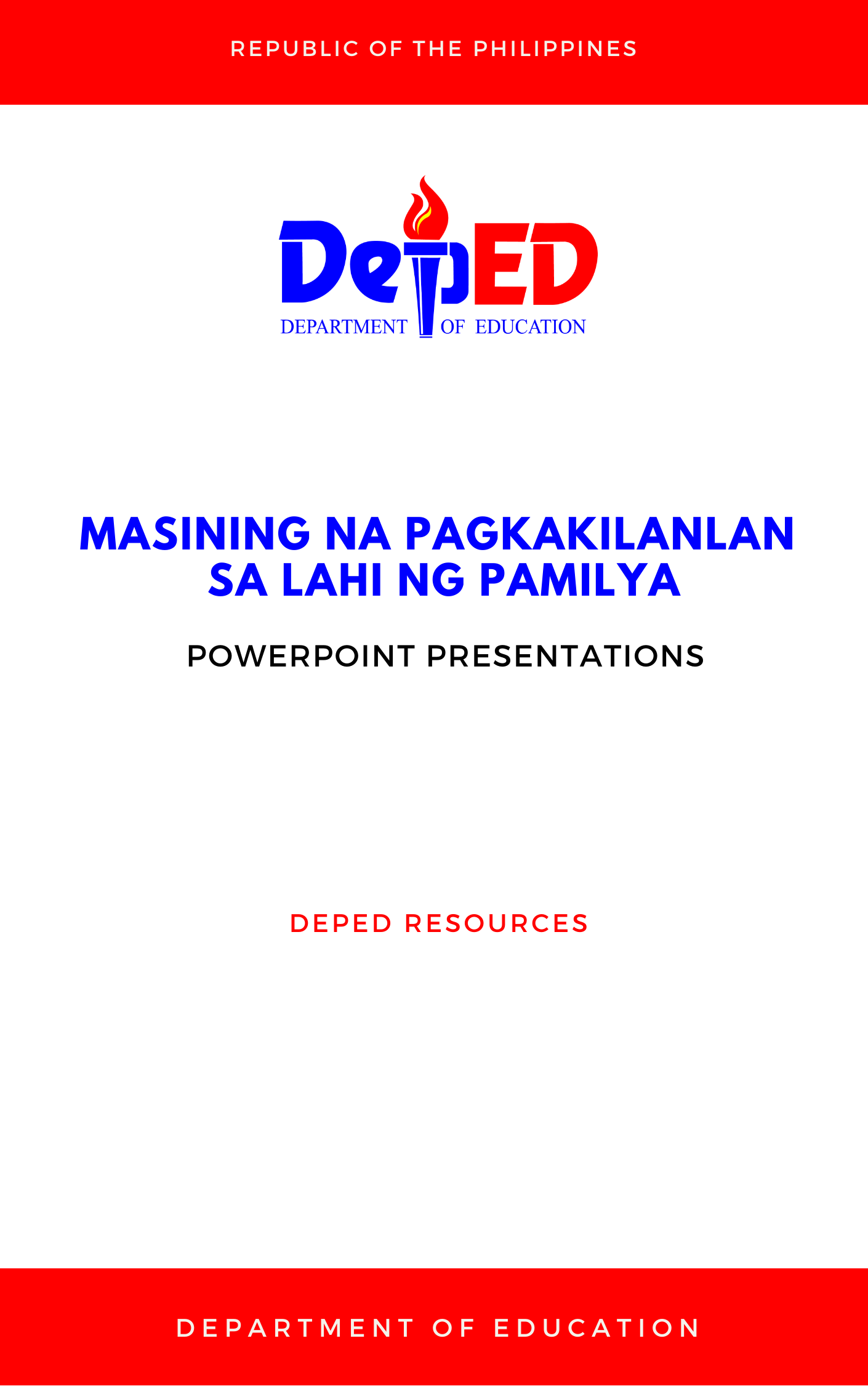 Cover for Masining na Pagkakilanlan sa lahi ng pamilya