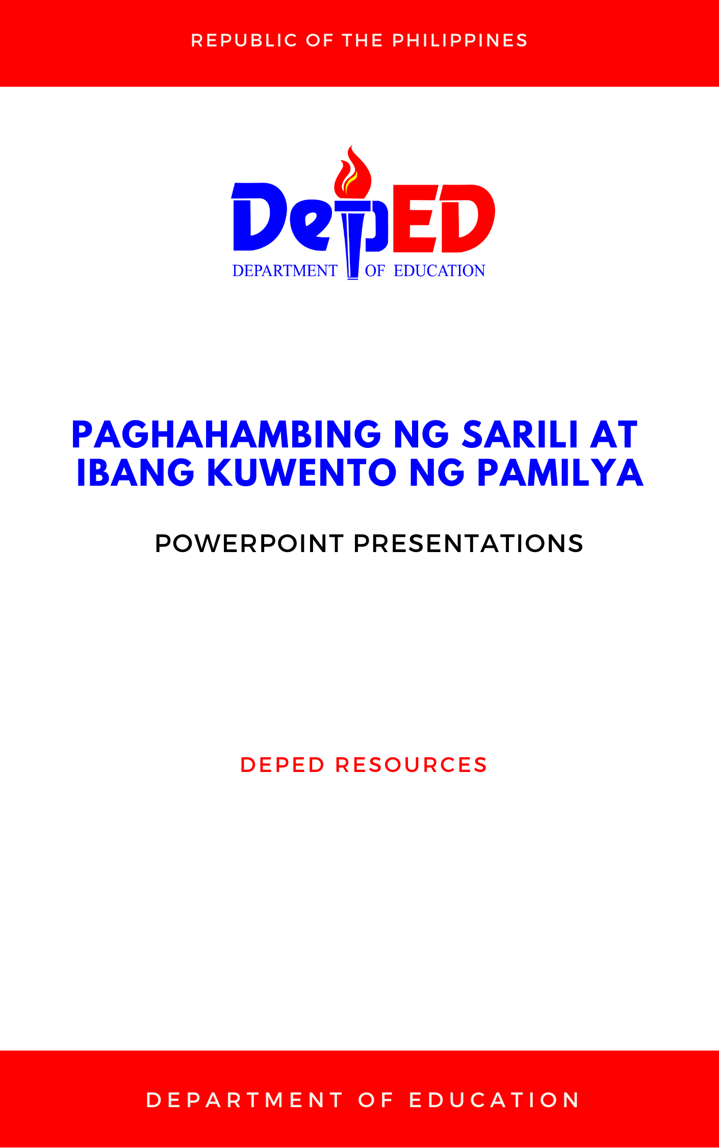 Cover for Paghahambing ng sarili at ibang kuwento ng pamilya