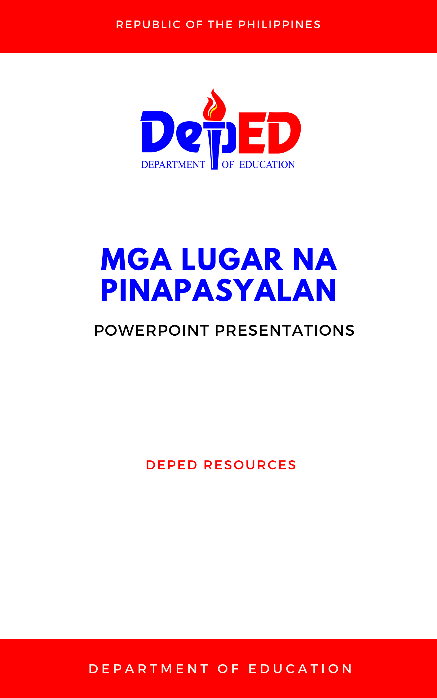 Cover for Mga lugar na pinapasyalan