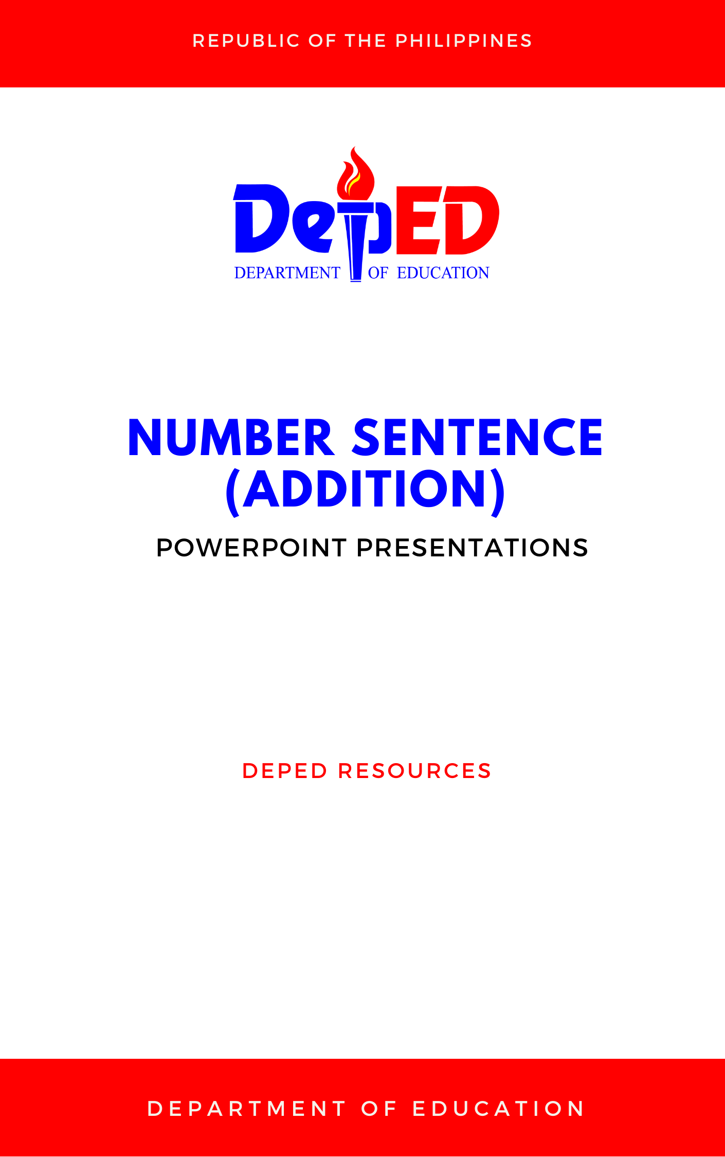 Cover for Number Sentence (Addition)