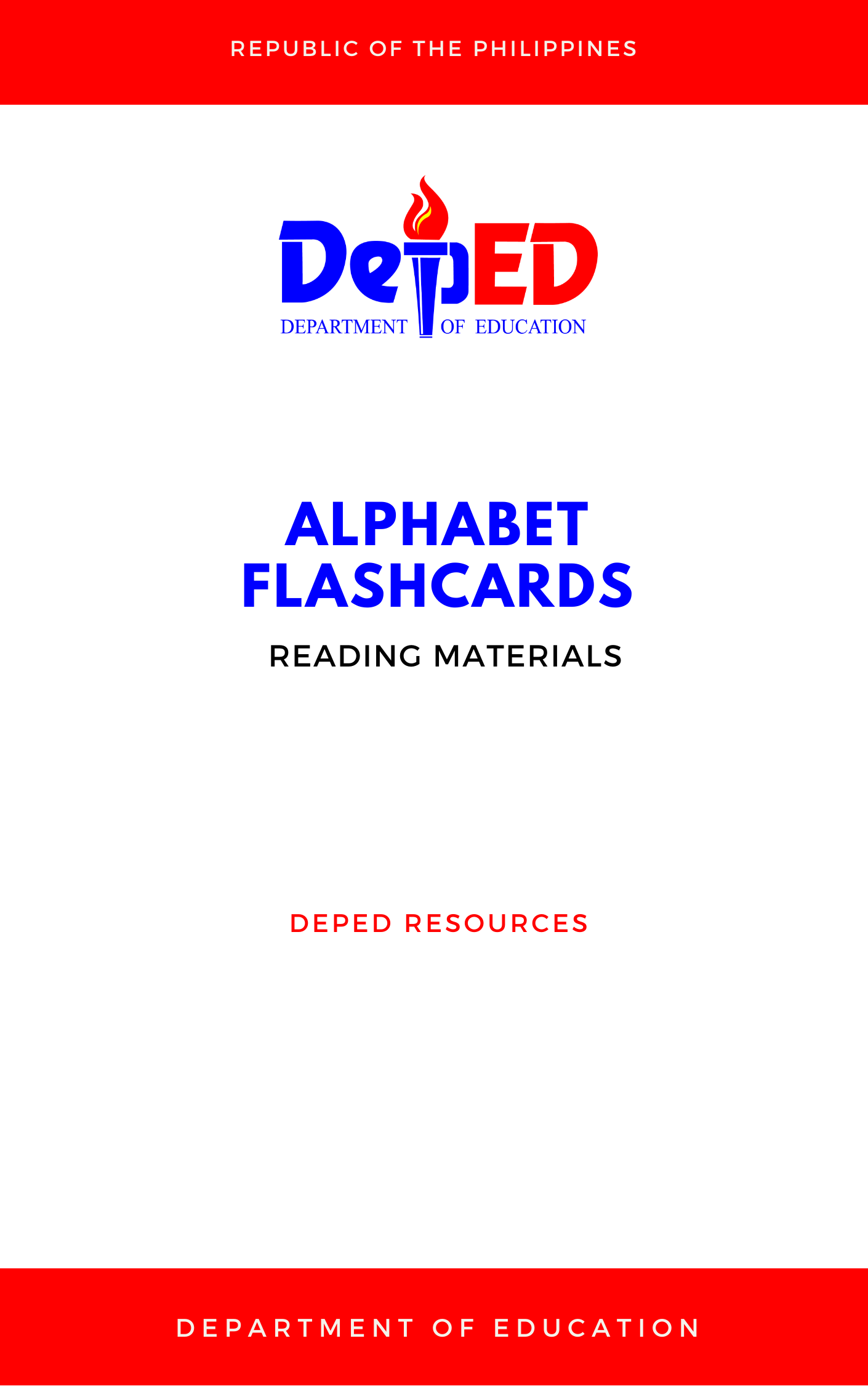 Cover for Alphabet Flashcards