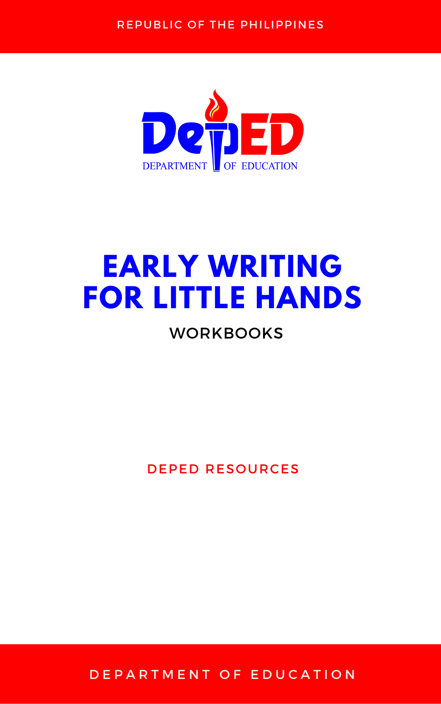 Cover for Early Writing for Little Hands