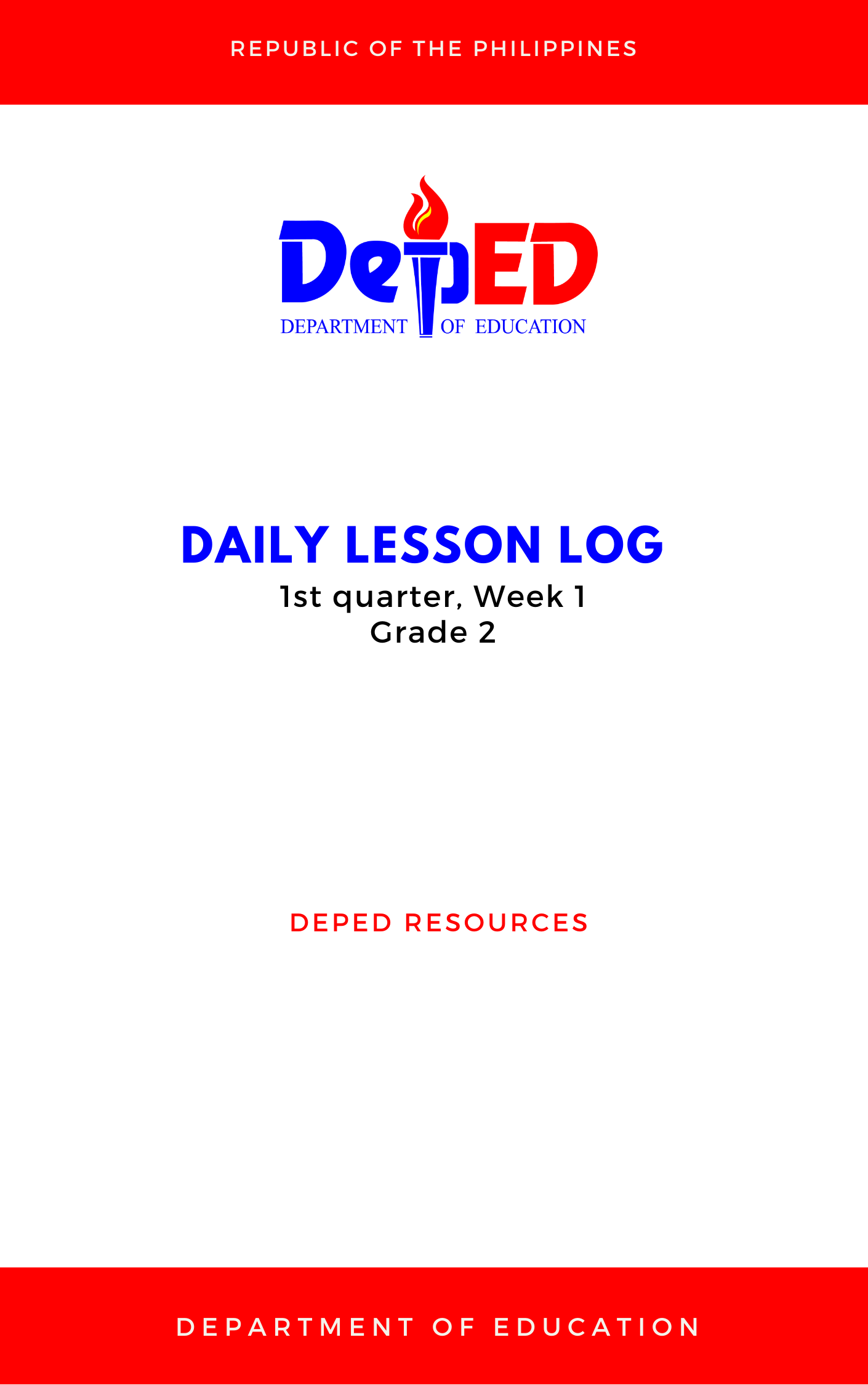 Cover for Grade 2: Q1 W1 (MTB)