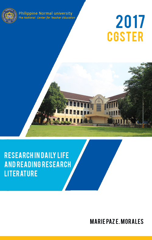 Cover for Research in Daily Life and Reading Research Literature